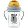 AKUKU gertuvė su šiaudeliu BEAR, su rankenėlėmis, 300 ml, A0203