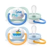 Philips AVENT SCF080/01 Čiulptukas Ultra Air Happy 0-6M berniukas Aš myliu mamą/valtį