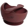 BABY 01565 Silikoninis dubuo su siurbtuku ir šeivamedžio uogų šaukštu