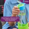 B.BOX BB00221 Tritan vandens butelis su šiaudeliu 600 ml braškių kokteilis