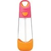 B.BOX BB00221 Tritan vandens butelis su šiaudeliu 600 ml braškių kokteilis