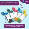 B.BOX BB00224 Tritan vandens butelis su šiaudeliu 600 ml mėlynas skalūnas