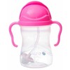 B.BOX BB00511 Vandens butelis su šiaudeliu 240 ml rausvų granatų