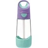 B.BOX BB500303 Tritan buteliukas su šiaudeliu 450 ml Lilac Pop
