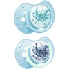 LOVI 22/919 Dinaminis silikoninis čiulptukas 6-18m 2 vnt Tie Dye Mėlyna Boy