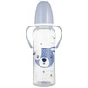 CANPOL 11/845 Standartinis buteliukas su rankenomis 250ml CUTE ANIMALS mėlynas