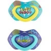 CANPOL BABIES silikoninis simetrinis čiulptukas NEON LOVE, 18 mėn.+, 2 vnt., 22/654_blu