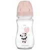 CANPOL 35/222 EasyStart Egzotiškas platus buteliukas nuo dieglių 300ml rožinis