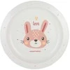 CANPOL 4/411_pin2 Plastikinė lėkštė Cute Animals rožinė