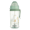 CANPOL 56/510_gre Neišsiliejantis vandens butelis su vamzdeliu ir virduliu 350ml GOOSE
