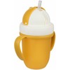 Canpolbabies CANPOL 56/522 puodelis su sulankstomu silikoniniu vamzdeliu 210 ml matinės pastelės geltonos spalvos