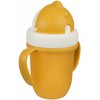Canpolbabies CANPOL 56/522 puodelis su sulankstomu silikoniniu vamzdeliu 210 ml matinės pastelės geltonos spalvos
