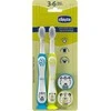 Dantų šepetėlis CHICCO 00012084110000 Tiger Panda dantų šepetėliai 3-6l