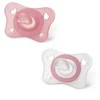 Chicco PhysioForma Mini minkštas silikoninis čiulptukas čiulptukas 2-6 mėnesių 2 vienetai baltos ir rožinės spalvos