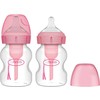 Dr Brown's Dr.Browns WB52601 plataus kaklo buteliukas 150ml PP OPTIONS PLUS 2 pakuotė rožinė