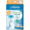 Dr Browns Dr.Browns WB92602 plataus kaklo buteliukas 270 ml PP OPTIONS PLUS 2 PACK mėlynas