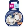 LOVI 34/438 Dynamic Silikoninis čiulptukas Prime 18+m 2 vnt Ivory Glow/Blush Glow