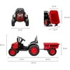 MILLY MALLY 5741 Akumuliatorinis traktorius su priekaba Farmer Raudona