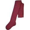 NOVITI RB002-G-04 Pėdkelnės medvilnės bordo melanžo aukso lureksas 68/74