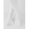 NOVITI RB012-G-01 Pėdkelnės medvilninės silkės juostelės baltos spalvos 80/86