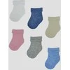 NOVITI SB018-U-02 Medvilninės nespaudžiamos kojinės mišinys 3-6m