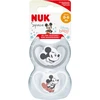 NUK 175281 čiulptukas 0-6 raminantis silikonas SPACE MICKEY MOUSE 2vnt