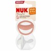 NUK 175312 Silikoninis čiulptukas 0-9m Mommy Ful 2 vnt raudonas