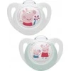 NUK 176335 čiulptukas 6-18m PEPPA silikonas