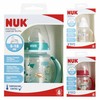 NUK 215335 FC+ buteliukas su rankenomis 150 ml su temperatūros indikatoriumi 6-18 m