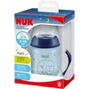 NUK ZE-102 FC rinkinys 150 ml buteliukas su naktinėmis rankenomis + silikoninis snapelis be gurkšnelių