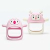 Smily Mia Baby Teethers pingvinas ir elnias šviesiai rožinės spalvos