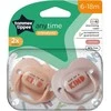 TOMMEE TIPPEE TTP433544 čiulptukas BET METU 6-18m 2pack