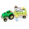 Viga Toys Viga 44680 Medinis traktorius su priekaba ir gyvūnais