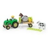 Viga Toys Viga 44680 Medinis traktorius su priekaba ir gyvūnais