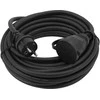 10 m ilginamasis laidas dirbtuvėms, 3x1,5 mm2 kabelis, atsparus dulkėms ir purslams, vieno lizdo ilginamasis laidas