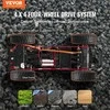 1:24 mastelio nuotoliniu būdu valdomas visureigis, visureigis 4WD su pilnu apšvietimu ir įkraunamomis baterijomis, RC sunkvežimis vaikams, hobiui skirtas lenktyninis automobilis