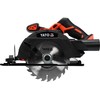 18V diskinis pjūklas 165mm stogui, statybai, apdailai, akumuliatorinis, rankinis, medžio pjovimo pjūklas
