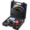 4 krypčių AC kolektoriaus matuoklių rinkinys, R134A, R22, R12, R410A, ŠVOK, Automobilių, Diagnostika, Priežiūra, Remontas