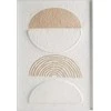 Eurofirany Abstraktaus boho stiliaus sienos meno kūrinys, baltas ir bėžinis minimalistinis gamtos įkvėptas dizainas, 40x60 cm įrėmintas dekoratyvinis paveikslas svetainei miegamajam, modernus interjero akcentas