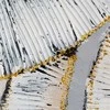 Eurofirany Abstraktus rankomis tapytas paveikslas ant drobės, pelenų pilkumo ir mėlyni tonai, 82x122 cm, modernus sienų dekoras svetainei miegamajam biurui