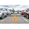 Apsauginis užtvaras parkavimui, 40 cm, sulankstomas su spyna, plieno, stovėjimo vietos užraktas, automobilio parkavimo barjeras