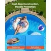 Apvali užleidžiama baseino danga antžeminiams baseinams, aukščiausios kokybės vinilas, neslystantis paviršius, mėlyna baseino danga, 3600 mm skersmens baseino danga