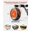 Baidarių vežimėlis baidarėms ir irklentėms transportuoti, sulankstomas didelio stiprumo aliuminio vežimėlis, baidarių vežimėlis, irklenčių vežimėlis, valties vežimėlis