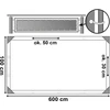 Balkono uždanga pilka 1x6 m, apsauga nuo saulės, UV filtras, HDPE, balkonų uždangalas, tvorelės uždanga