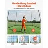 Beisbolo atmušimo narvas nešiojamas laisvai pastatomas, vidaus lauko treniruočių tinklas, sustiprintas plieno rėmas, 45 sluoksnių HDPE atmušimo narvas, didelis treniruočių aptvaras
