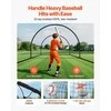 Beisbolo atmušimo narvas, nešiojamas, laisvai pastatomas, vidaus ir lauko treniruočių tinklas, sustiprintas plieno rėmas, 30 sluoksnių HDPE tinklas, greitai surenkamas atmušimo narvas