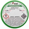 Bešvinis litavimo viela suFlux 2mm Sn99.3Cu0.7, elektronikos litavimui, lituoklis