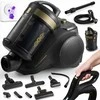 Cikloninis dulkių siurblys be maišelio 900W su HEPA filtravimu ir aromaterapija, nuotolinio valdymo pultas, 7 priedai, 10.5 m spindulys, cikloninis siurblys, HEPA dulkių siurblys, aromaterapinis siurblys