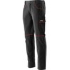Darbo kelnės Comfy, dydis L/XL, medvilninės darbo kelnės, juoda ir raudona darbo apranga