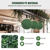 Dirbtiniai buksmedžio topiarai, 61 cm aukščio, rutulio formos dirbtinių topiarų augalas, dekoratyviniai rutuliai kiemui, balkonui, sodui